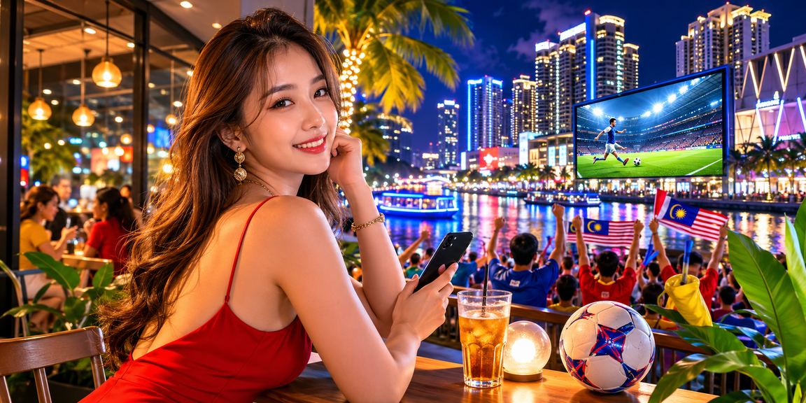 Pemain menganalisis odds perlawanan sukan di Johor Bahru menggunakan platform 1bet2u